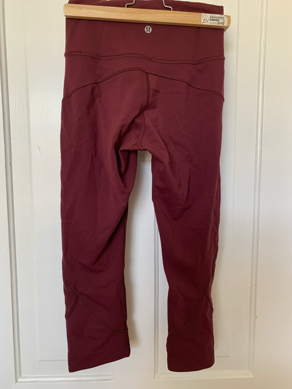 Burgundy LULULEMON athletica  Cropped Leggings Size 4